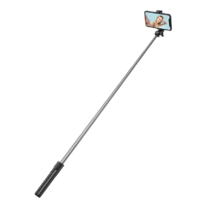 Asmenukių lazda WHS1Y telescopic tripod 1m with phone holder - juodos spalvos