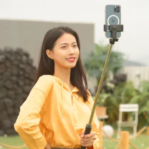 Asmenukių lazda WHS1Y telescopic tripod 1m with phone holder - juodos spalvos - Image 9