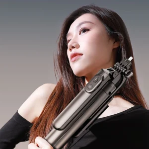 Asmenukių lazda WH181D-Y1S 1.75m aluminum alloy telescopic tripod with dual lamp and phone holder - juodos spalvos - Image 5