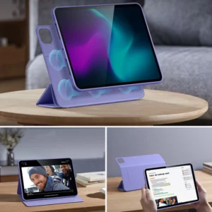 ESR Rebound Hybrid dėklas skirtas iPad Pro 11'' 2024 - violetinės spalvos - Image 3
