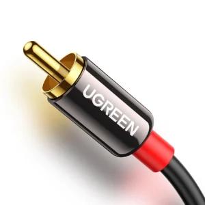 Ugreen AV116 10749 audio mini jack kabelis 3.5 mm (male) / 2RCA (male) 1m - juodos spalvos - Image 2