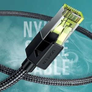 Ugreen NW150 80421 Ethernet RJ45 Cat 7 10Gbps Kabelis 1m - juodos spalvos - Image 2