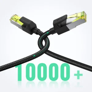 Ugreen NW150 80421 Ethernet RJ45 Cat 7 10Gbps Kabelis 1m - juodos spalvos - Image 7