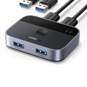 Ugreen CM757 2in1 adapter 2x USB-A 3.0 (input) / 2x USB-A (output) - pilkos spalvos - Image 1