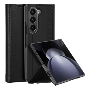 Dux Ducis Brill leather dėklas skirtas Samsung Galaxy Z Fold 6 with flap and card slot - juodos spalvos - Image 2
