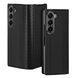 Dux Ducis Brill leather dėklas skirtas Samsung Galaxy Z Fold 6 with flap and card slot - juodos spalvos - Image 1