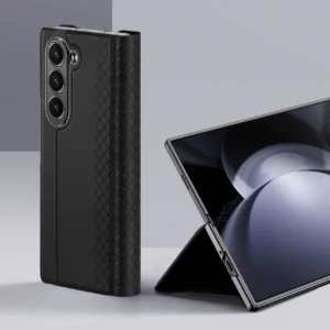 Dux Ducis Brill leather dėklas skirtas Samsung Galaxy Z Fold 6 with flap and card slot - juodos spalvos - Image 4