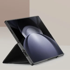 Dux Ducis Brill leather dėklas skirtas Samsung Galaxy Z Fold 6 with flap and card slot - juodos spalvos - Image 8