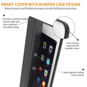 Tech-Protect Smartdėklas skirtas iPad 9.7'' 5 / 6 2017-2018 - juodos spalvos - Image 3