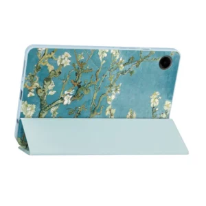 Tech-Protect Smartdėklas skirtas Samsung Galaxy Tab A9 8.7" X110 / X115 - mėlynos spalvos su sakura flowers - Image 4