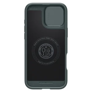 Spigen Optik Armor Mag dėklas su MagSafe skirtas Apple iPhone 16 Pro - žalios spalvos - Image 4