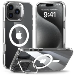 Tech-Protect MagStand MagSafe dėklas skirtas Apple iPhone 16 Pro - skaidrus - Image 1