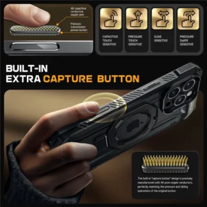 Supcase UB Grip Mag dėklas su MagSafe skirtas Apple iPhone 16 Pro Max - juodos spalvos - Image 3