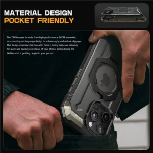 Supcase UB Grip Mag dėklas su MagSafe skirtas Apple iPhone 16 Pro Max - juodos spalvos - Image 8
