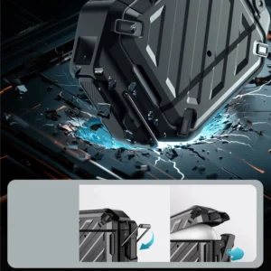 Supcase Unicorn Beetle Pro dėklas skirtas AirPods 4 - juodos spalvos - Image 3