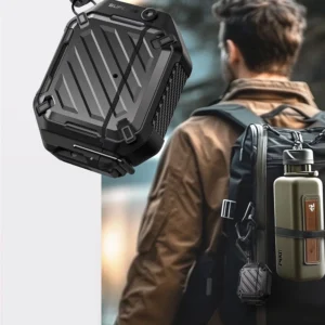 Supcase Unicorn Beetle Pro dėklas skirtas AirPods 4 - juodos spalvos - Image 5