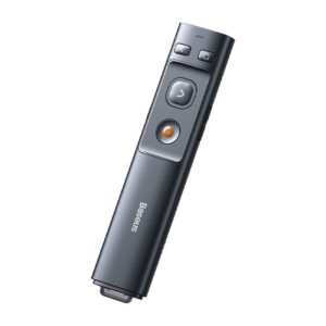 Baseus Orange Dot Multifunctionale remote control for presentation, with a laser pointer - pilkos spalvos