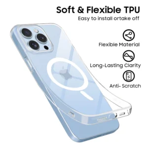 Tech-Protect FlexAir MagSafe dėklas skirtas Apple iPhone 13 Pro Max - skaidrus - Image 5