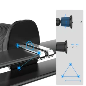 Wozinsky WCT5-Q6S2Y automobilinis telefono laikiklis su Qi/MagSafe 15W Inductive Charger for Ventilation Grill with Fan - juodos spalvos - Image 7