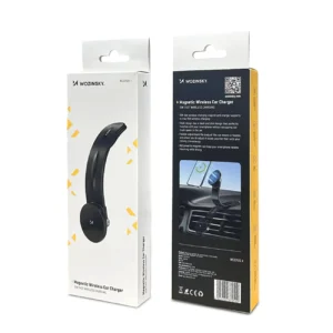 Wozinsky WCZ2Y2S Magnetic automobilinis telefono laikiklis su 15W MagSafe Inductive Charger for Car Cockpit - juodos spalvos - Image 3