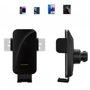 Wozinsky WEDZ-3Y8S clamp automobilinis telefono laikiklis su 15W inductive charger for phone on the air vent - juodos spalvos - Image 5