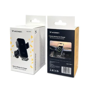 Wozinsky WEDZ-3Y8S clamp automobilinis telefono laikiklis su 15W inductive charger for phone on the air vent - juodos spalvos - Image 6