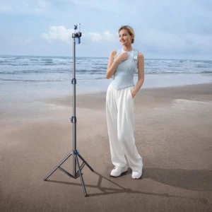 Wozinsky WRLD-00Y1S tripod tripod durable carbon steel tripod 1.7m matte - juodos spalvos - Image 7