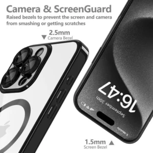 Tech-Protect MagFlex MagSafe dėklas skirtas Samsung Galaxy A16 4G / 5G - mėlynos spalvos-skaidrus - Image 3