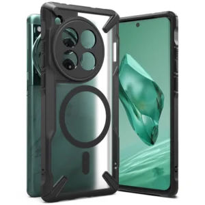 Ringke Fusion X MagSafe dėklas skirtas Oneplus 12 - Matte juodos spalvos - Image 1