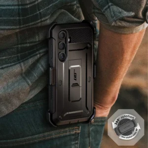 Supcase Unicorn Beetle Pro 2-set dėklas skirtas Samsung Galaxy S25+ - juodos spalvos - Image 5