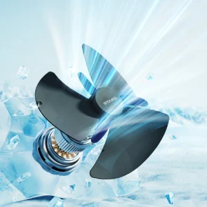 Rtako WD0Y6S Dual Impeller Mini Fan 3600mAh - juodos spalvos - Image 4