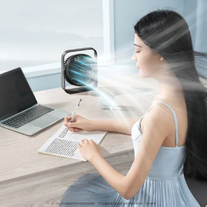 Rtako WD0Y6S Dual Impeller Mini Fan 3600mAh - juodos spalvos - Image 7