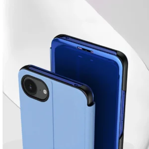 skaidrus View dėklas skirtas Apple iPhone 16e Flip dėklas - mėlynos spalvos - Image 5