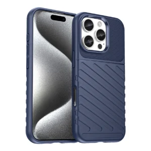 Thunder dėklas skirtas Apple iPhone 16e Silicone Armored dėklas - mėlynos spalvos