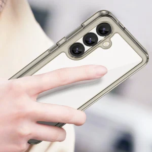 Outer Space dėklas skirtas Samsung Galaxy S25 Edge Flexible Frame dėklas - Translucent, juodos spalvos - Image 3