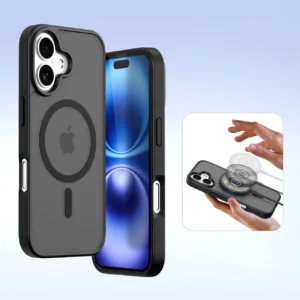 Dux Ducis Lawa Leather dėklas skirtas Apple iPhone 16 - juodos spalvos - Image 6