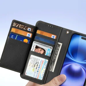 Dux Ducis Lawa Leather dėklas skirtas Apple iPhone 16 - juodos spalvos - Image 7