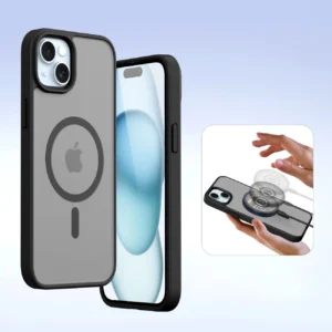 Dux Ducis Lawa Leather dėklas skirtas Apple iPhone 15 - juodos spalvos - Image 6