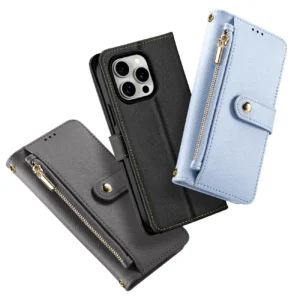 Dux Ducis Lawa Leather dėklas skirtas Apple iPhone 15 - mėlynos spalvos - Image 3