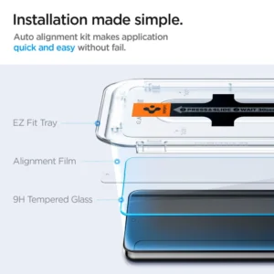 Spigen Glas.tR EZ Fit apsauginis stiklas skirtas Samsung Galaxy S24+ - 2 vnt - Image 8