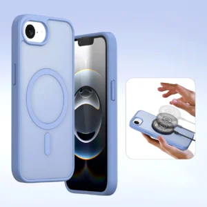 Dux Ducis Lawa Apple iPhone 16e Leather dėklas su Detachable Magnetic Wallet - mėlynos spalvos - Image 7