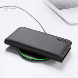 Dux Ducis Hivo Samsung Galaxy S25 Edge dėklas su Flip and RFID Protection - juodos spalvos - Image 9