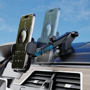 Dudao F2N smartphone holder for 360° air vent - juodos spalvos - Image 5