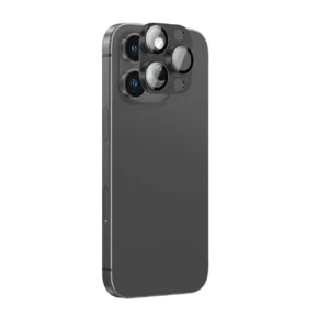 AmazingThing Aviation-Grade Alloy Apsauginis stiklas Lens skirtas Apple iPhone 16 Pro / 16 Pro Max Camera Lens - Black