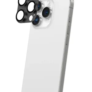 AmazingThing Aviation-Grade Alloy Apsauginis stiklas Lens skirtas Apple iPhone 16 Pro / 16 Pro Max Camera Lens - Black - Image 4