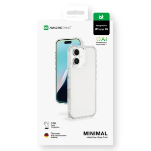 AmazingThing Minimal dėklas skirtas Apple iPhone 16 Silicone dėklas - skaidrus - Image 9