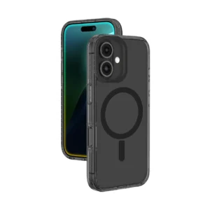 AmazingThing Titan Pro Mag dėklas su Magnetic Ring skirtas Apple iPhone 16 - juodos spalvos