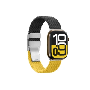 Set of 2 AmazingThing Blend Band skirta Apple Watch 45/46/49mm - geltonos spalvos-juodos spalvos/juodos spalvos - Image 7
