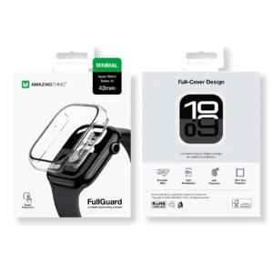 AmazingThing Radix Glass dėklas skirta Apple Watch 42mm - skaidrus - Image 9