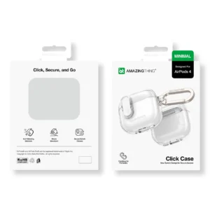 AmazingThing Minimal dėklas skirtas AirPods 4 - skaidrus - Image 4